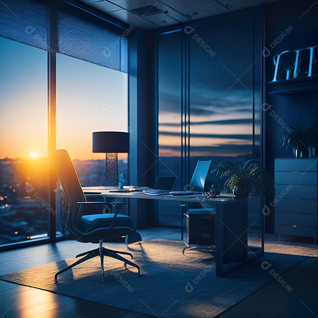 Imagem realista de escritório