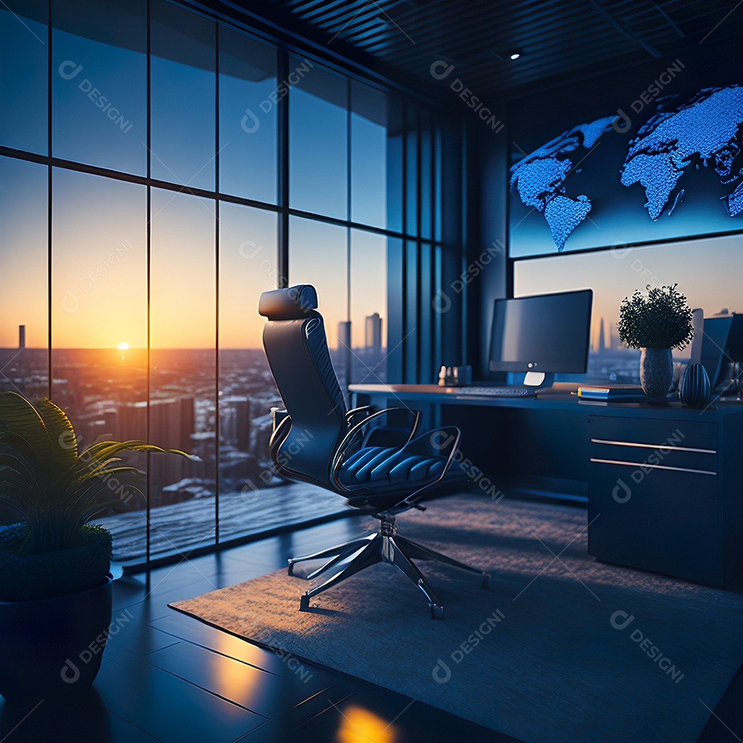 Imagem realista de escritório