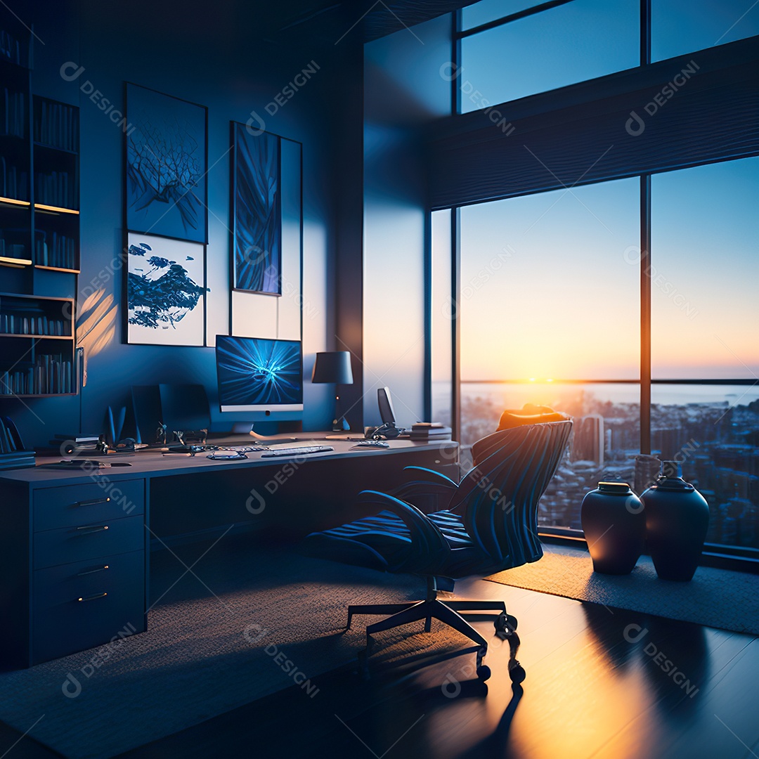 Imagem realista de escritório