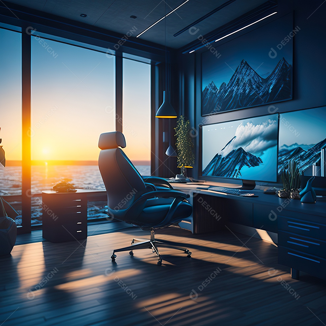 Imagem realista de escritório