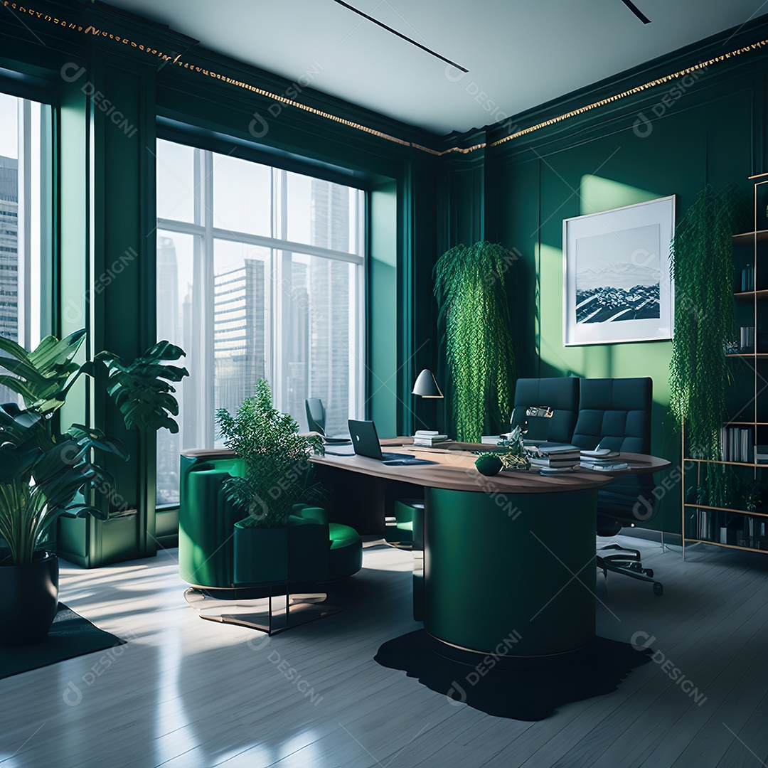 Imagem realista de escritório