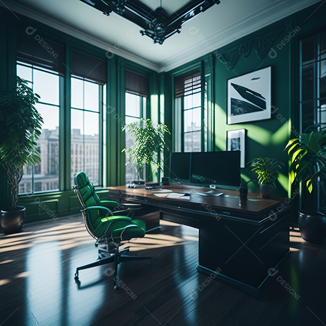 Imagem realista de escritório