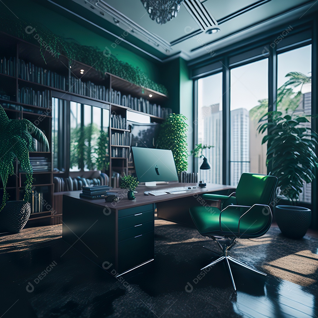 Imagem realista de escritório