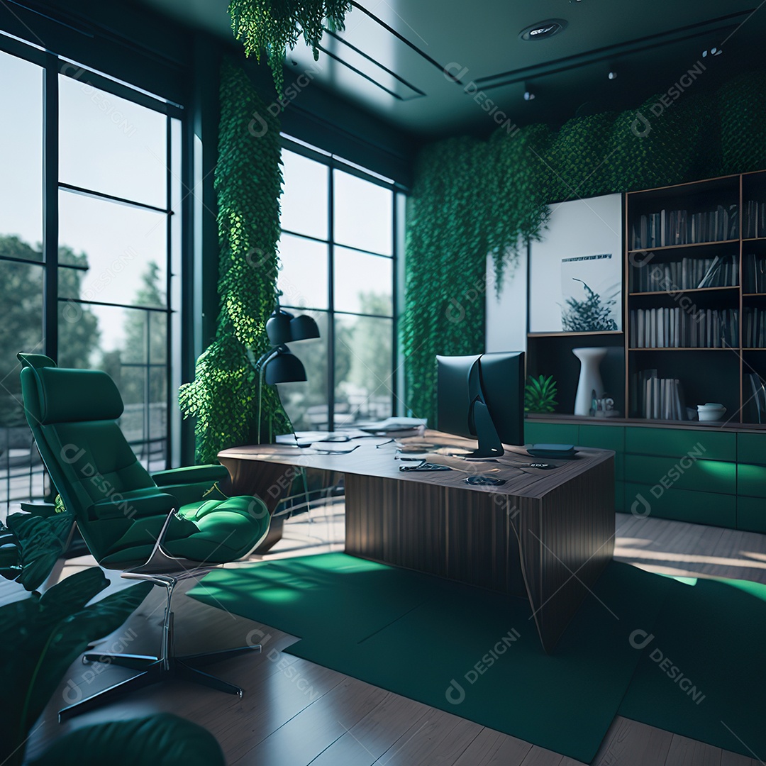 Imagem realista de escritório