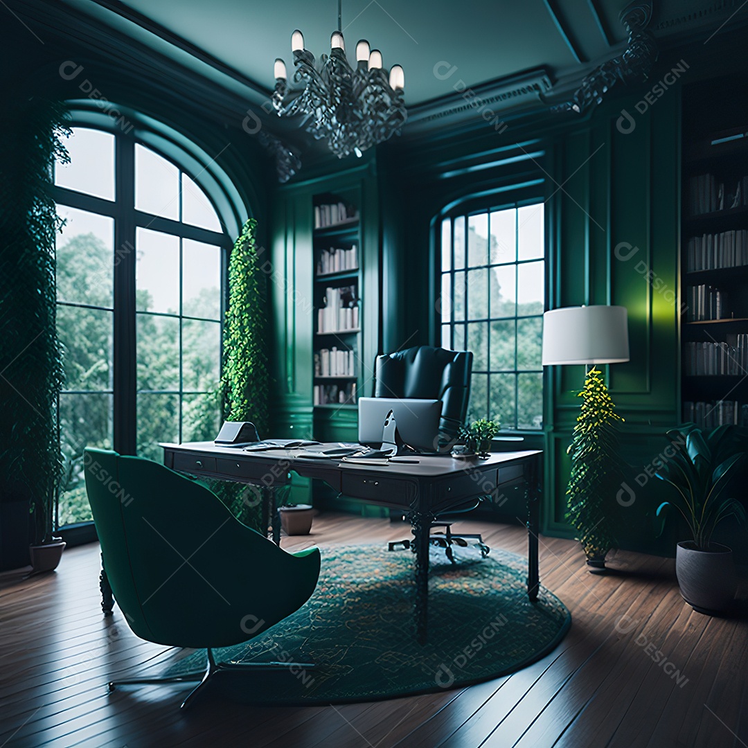 Imagem realista de escritório