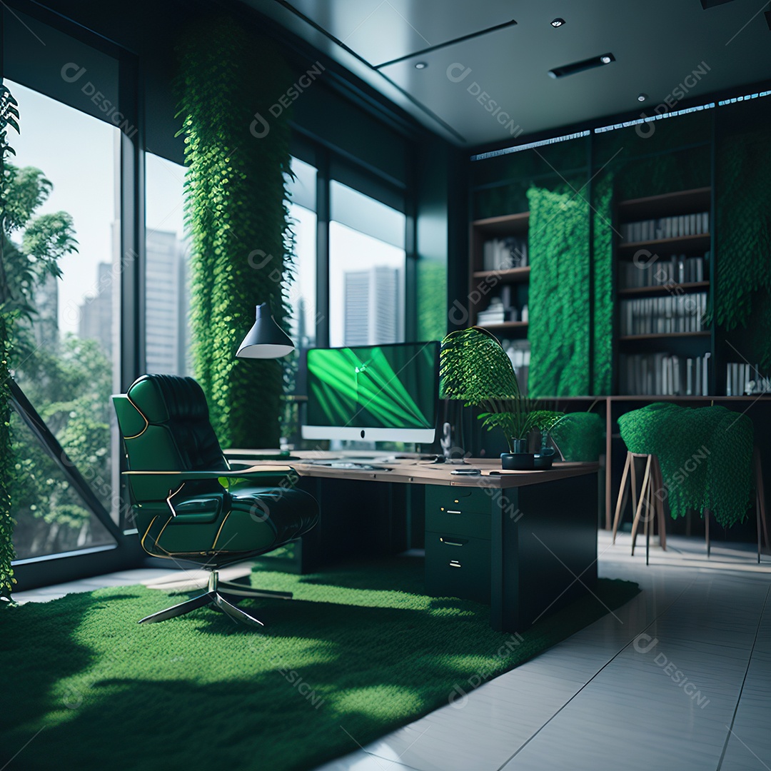 Imagem realista de escritório