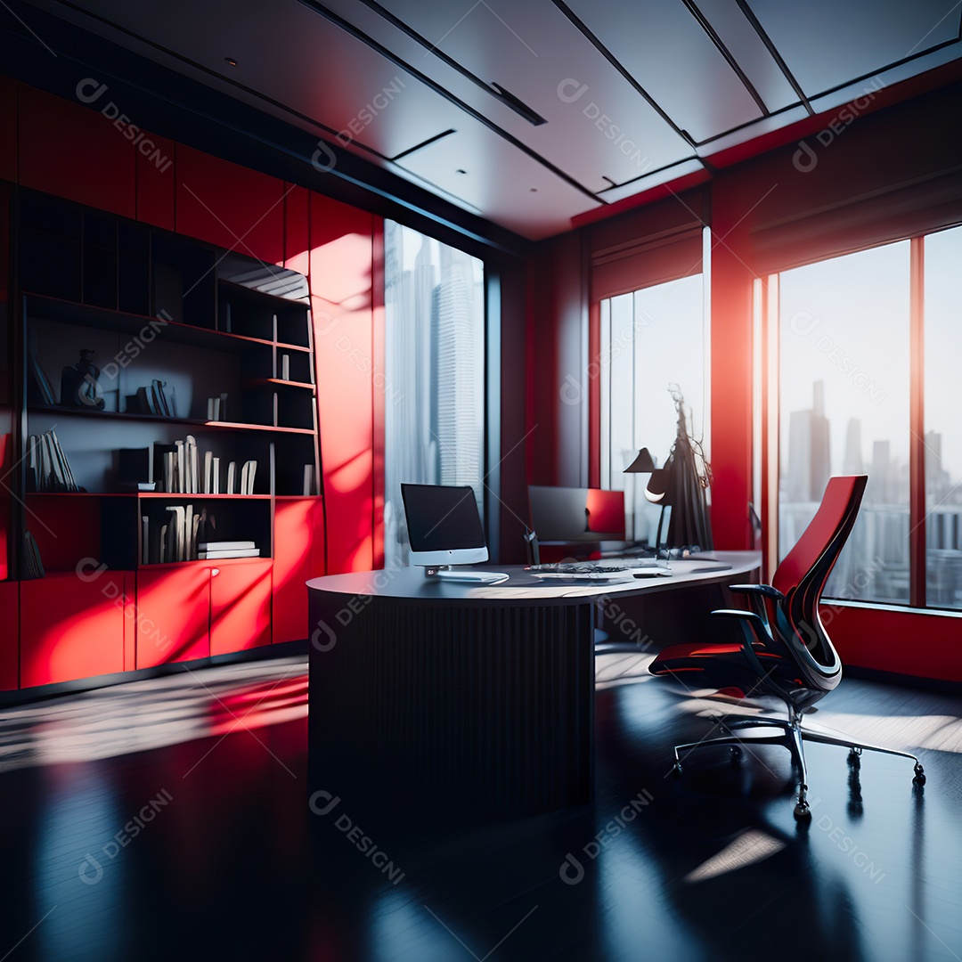 Imagem realista de escritório