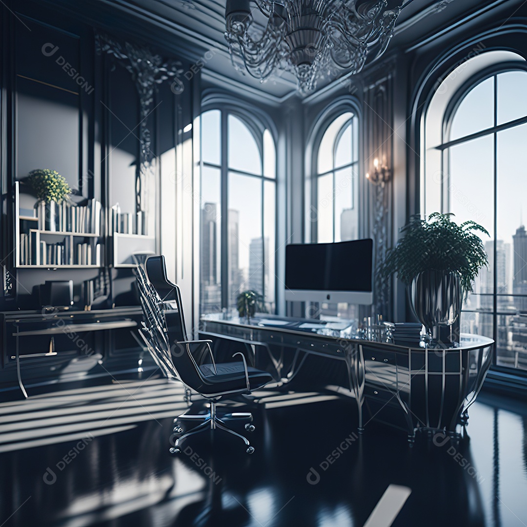 Imagem realista de escritório