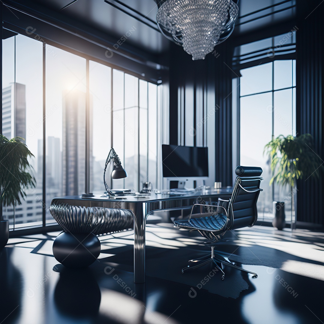 Imagem realista de escritório