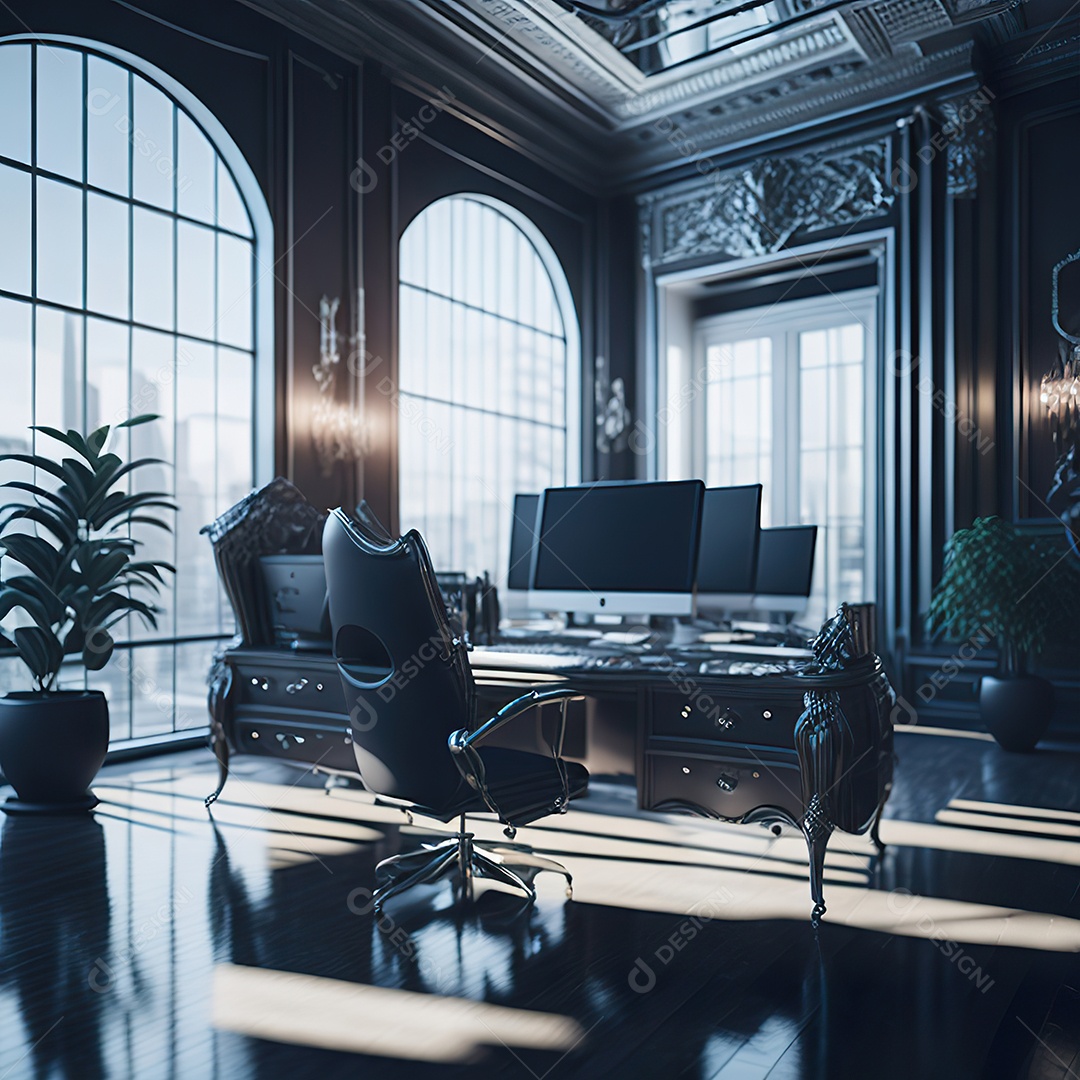 Imagem realista de escritório