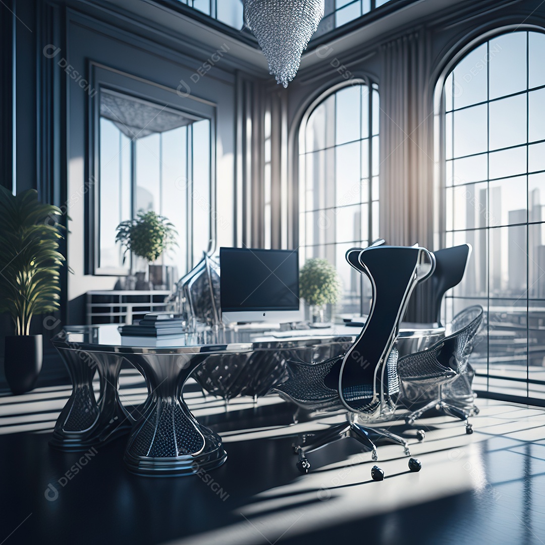 Imagem realista de escritório