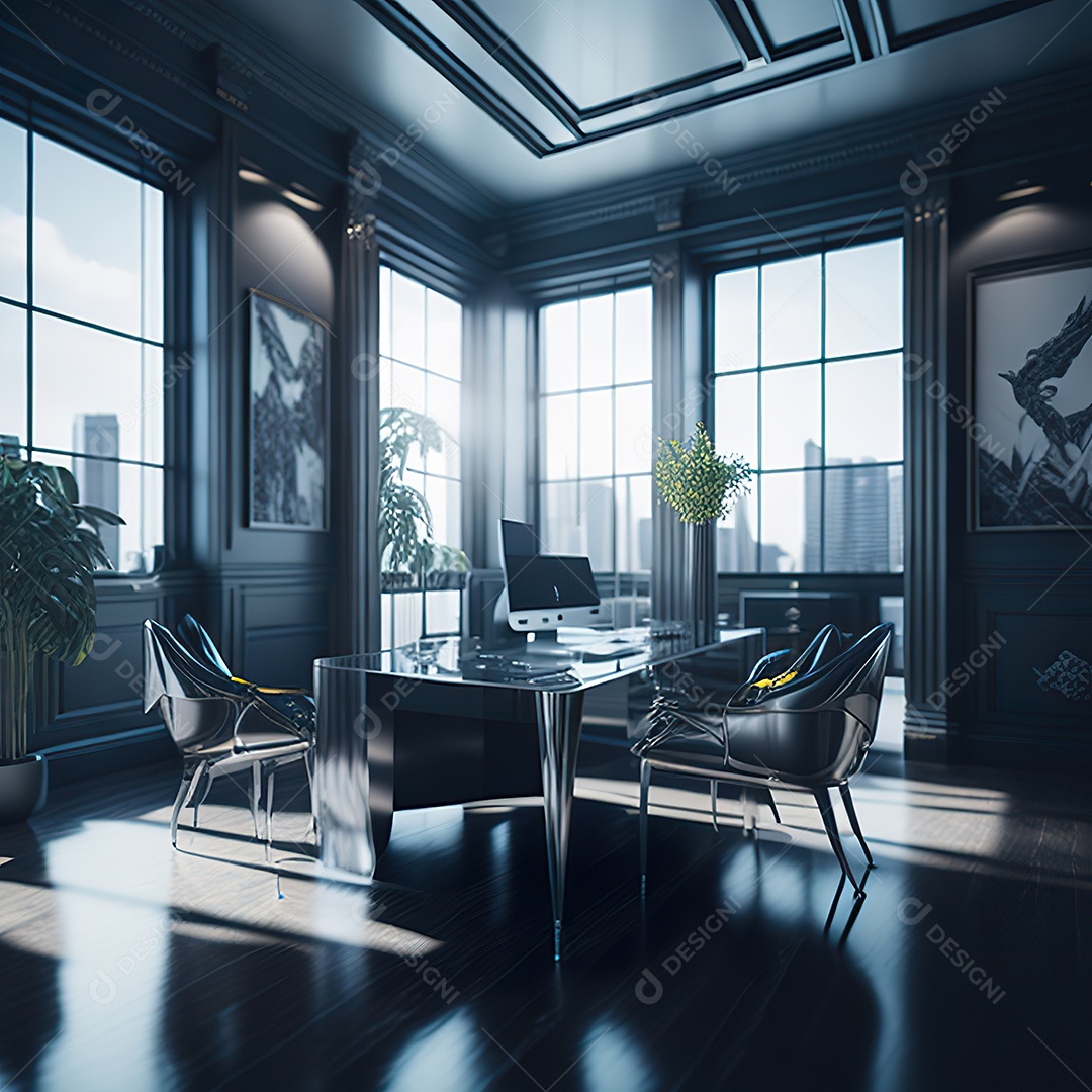 Prata de escritório de luxo