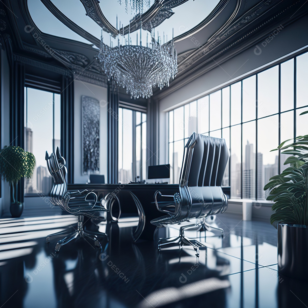 Prata de escritório de luxo