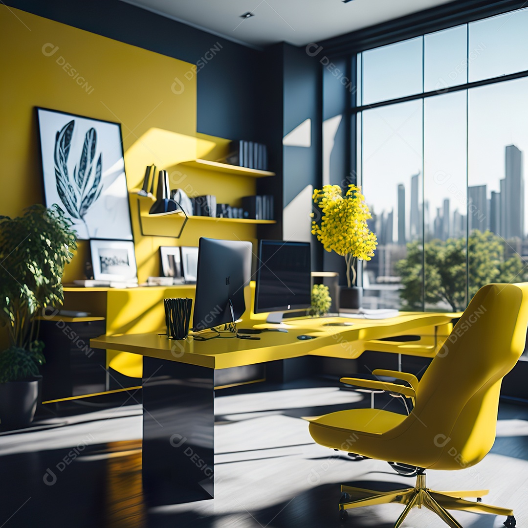 Imagem realista de escritório