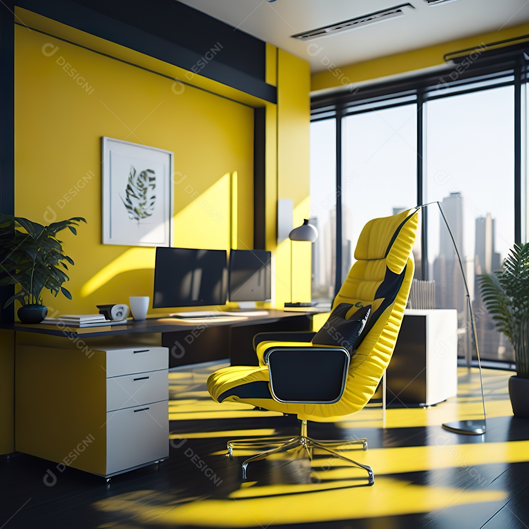 Imagem realista de escritório