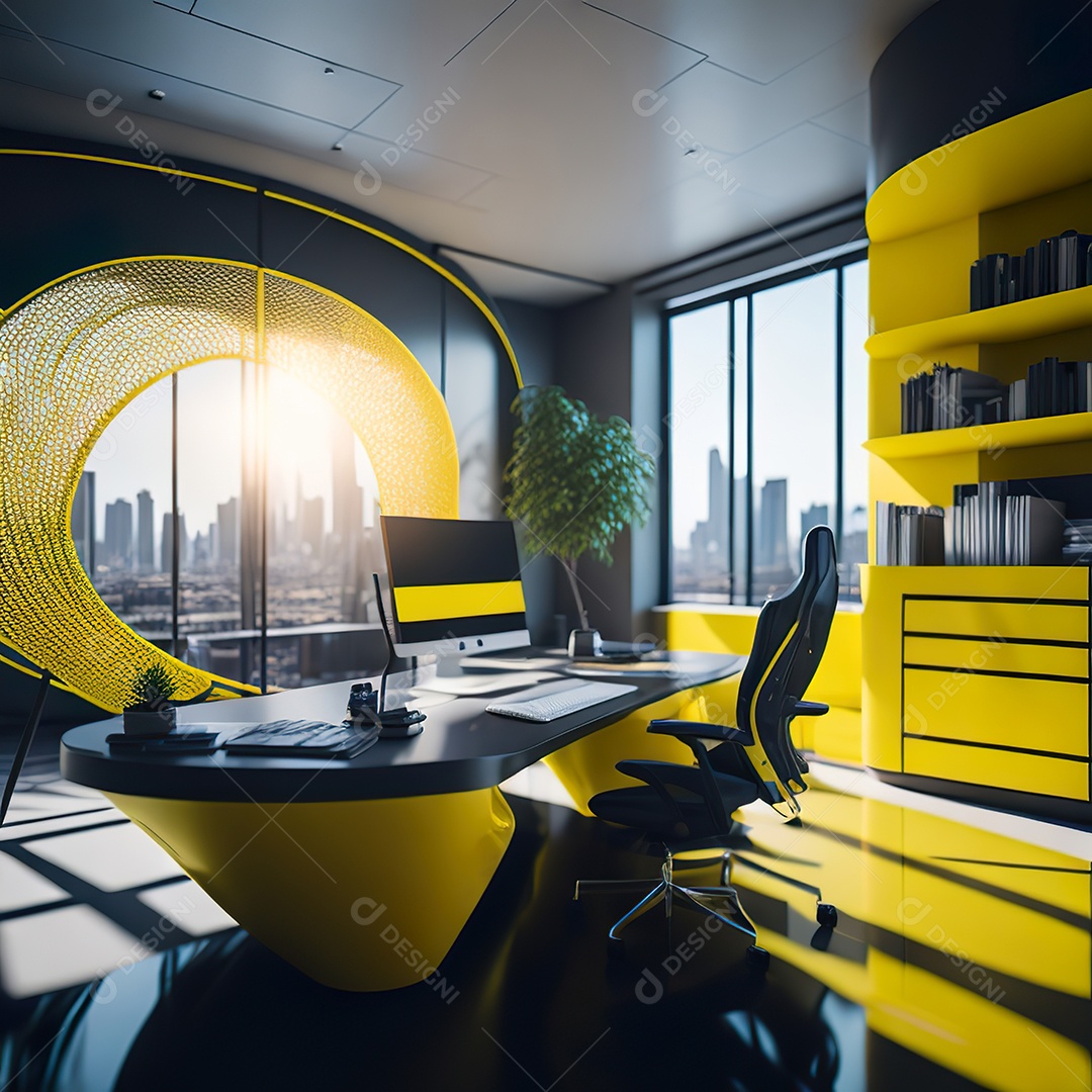 Imagem realista de escritório