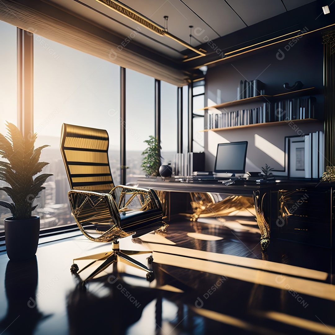 Escritório computador sobre uma mesa