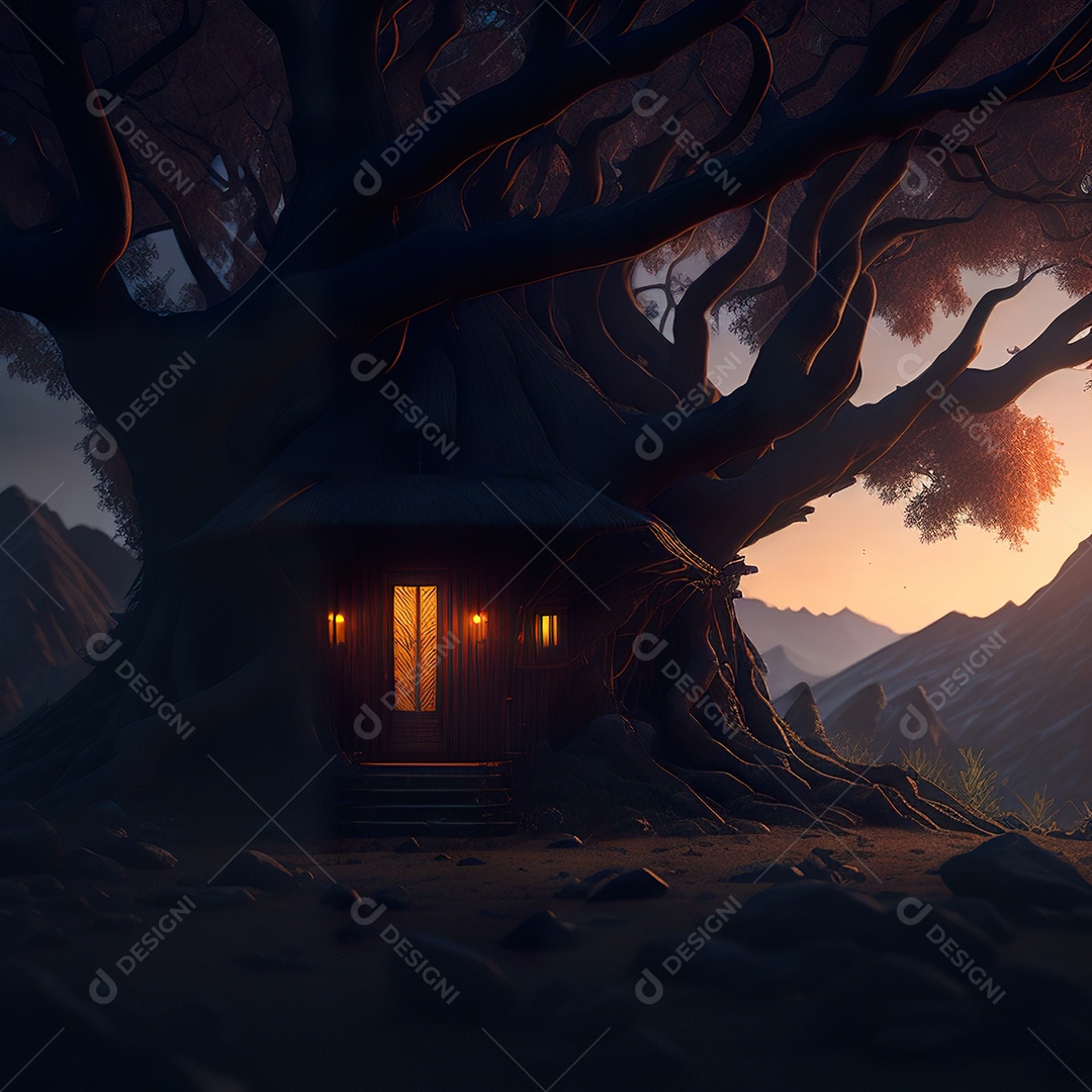 Silhueta de pessoa meditando