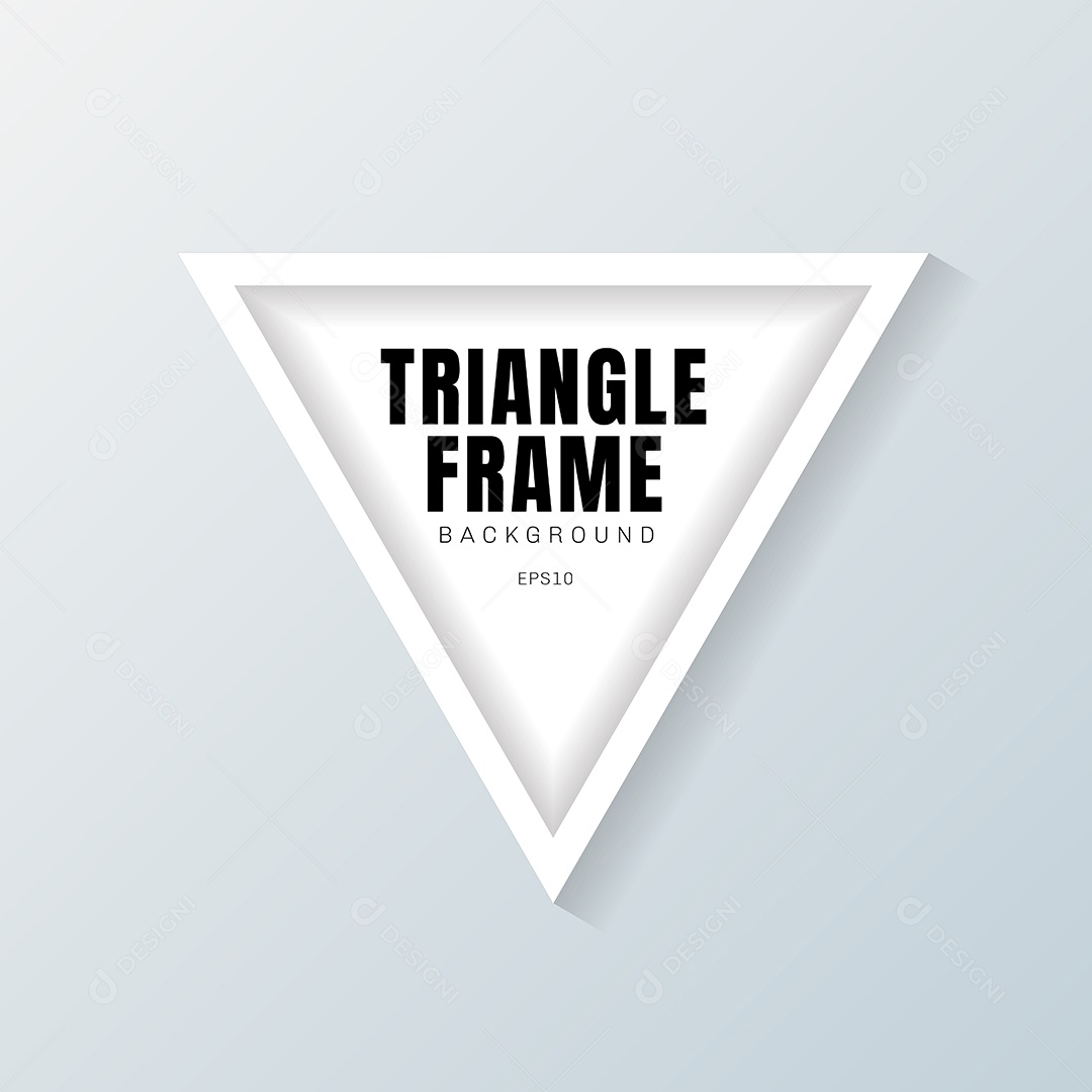 Background Triangulo Branco Realista Vetor EPS