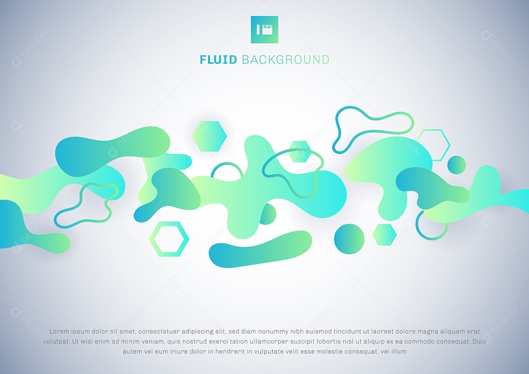Background Formas Fluidas Abstratas Vetor EPS
