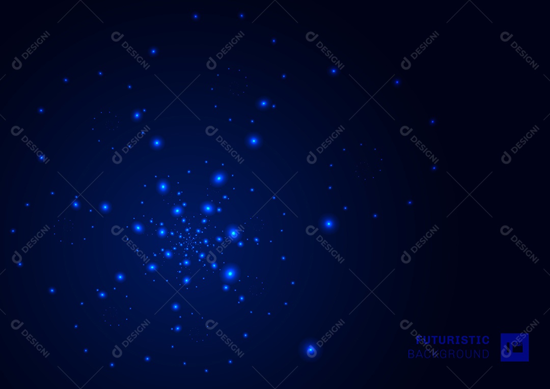 Background Partículas de Tecnologia Futurista Abstrata Vetor EPS