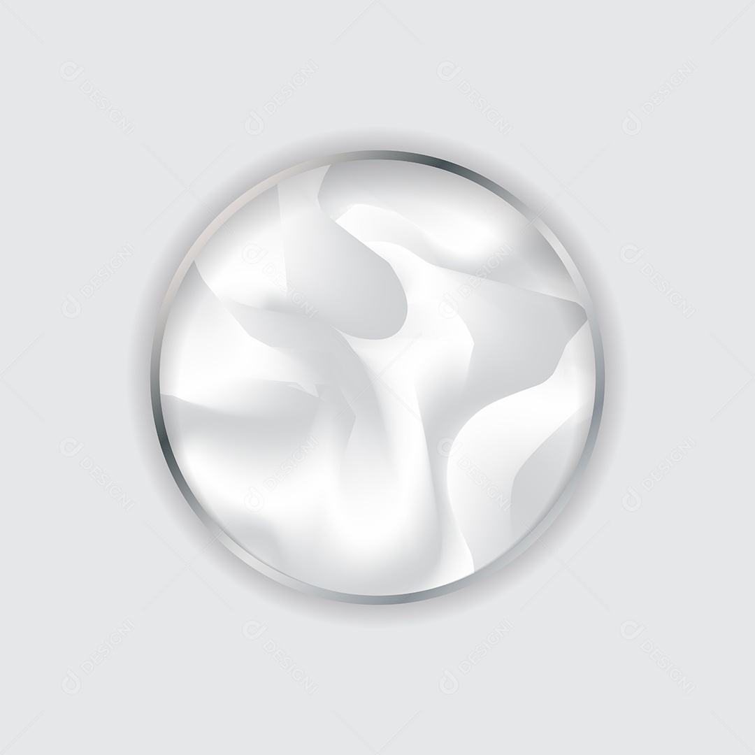 Background Circulo Prateado Na forma Fluida Vetor EPS