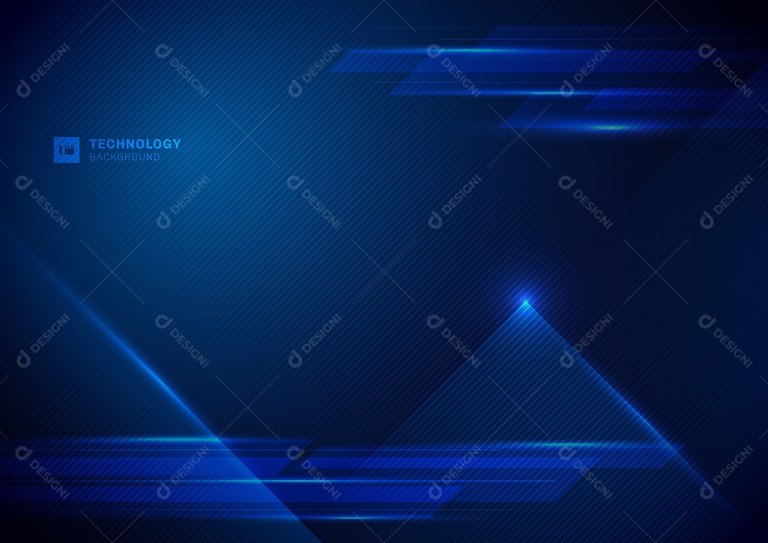 Background Azul Formas Geométricas Vetor EPS