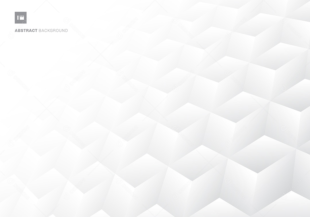 Background Branco Com Forma Geométricas Vetor EPS