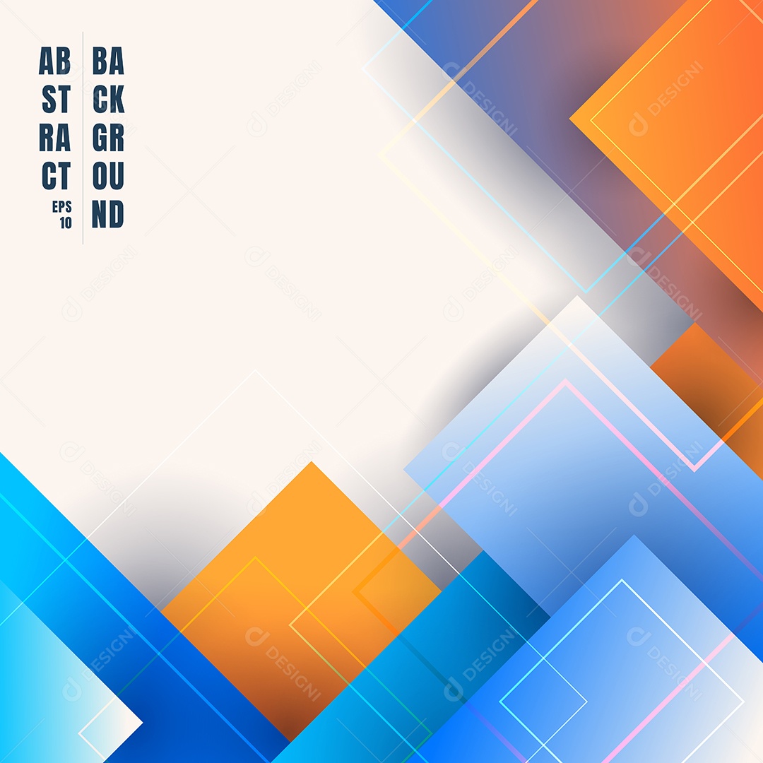 Background Formas Quadrado Abstrato Vetor EPS