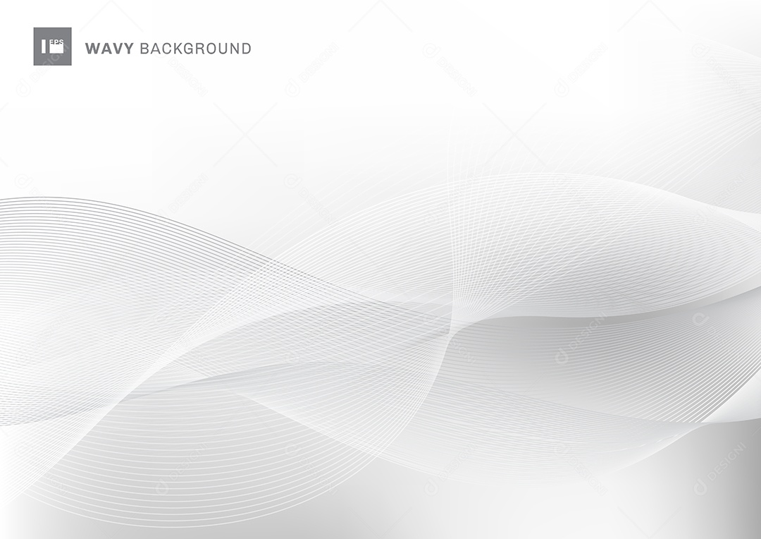 Background Branco Ondulado Abstrato Vetor EPS