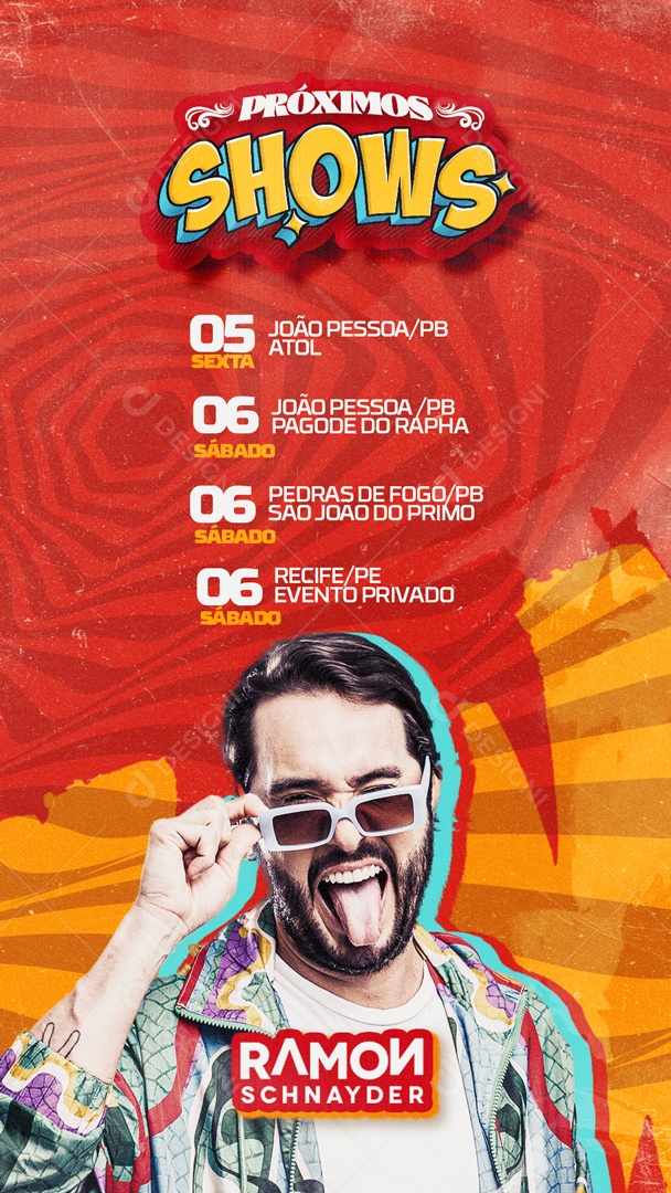 Agenda Ramon Schnayder Social Media PSD Editável