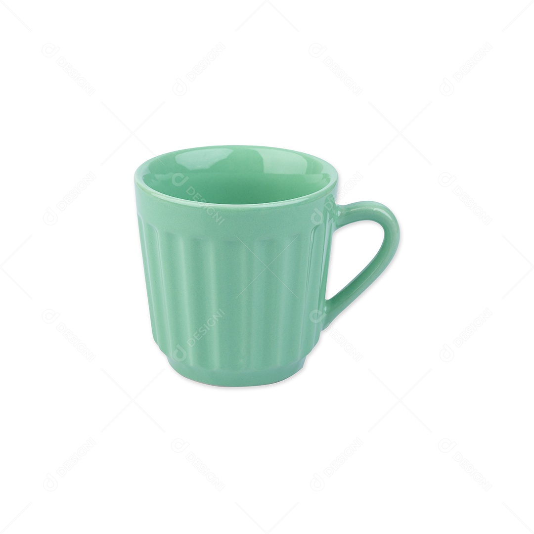 Caneca de cerâmica verde