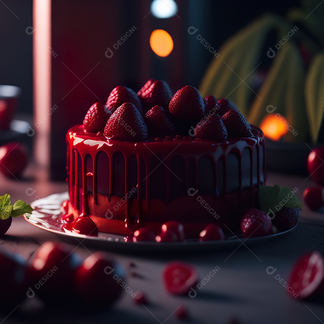 Bolo de chocolate branco