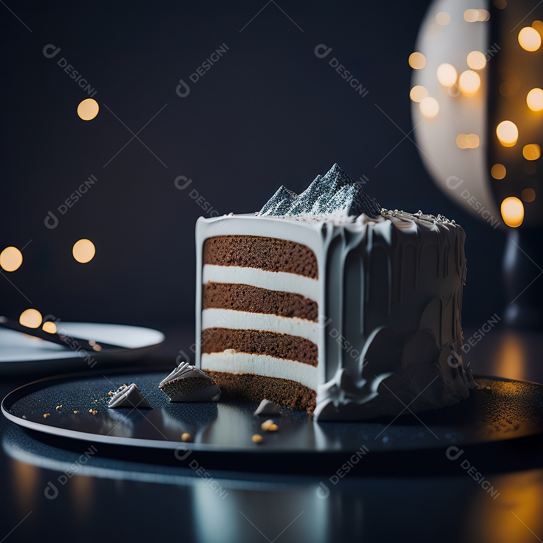 Bolo de chocolate branco