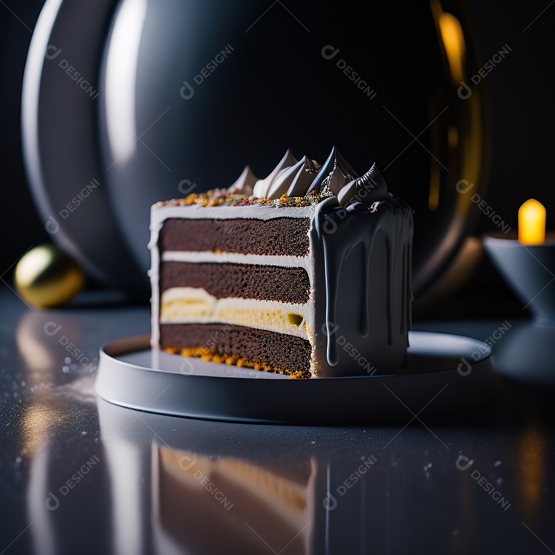 Bolo de chocolate branco