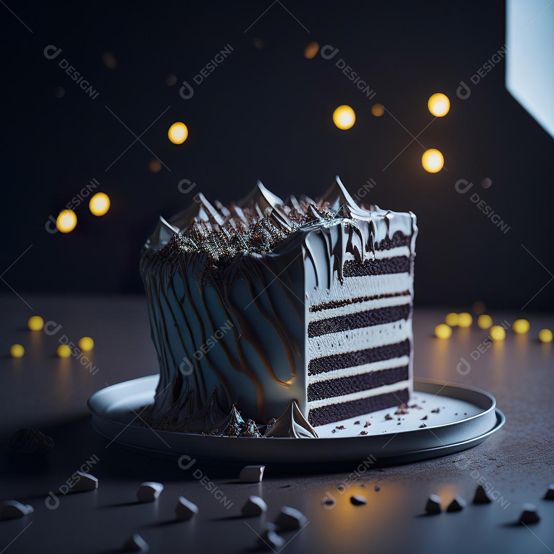 Bolo de chocolate branco