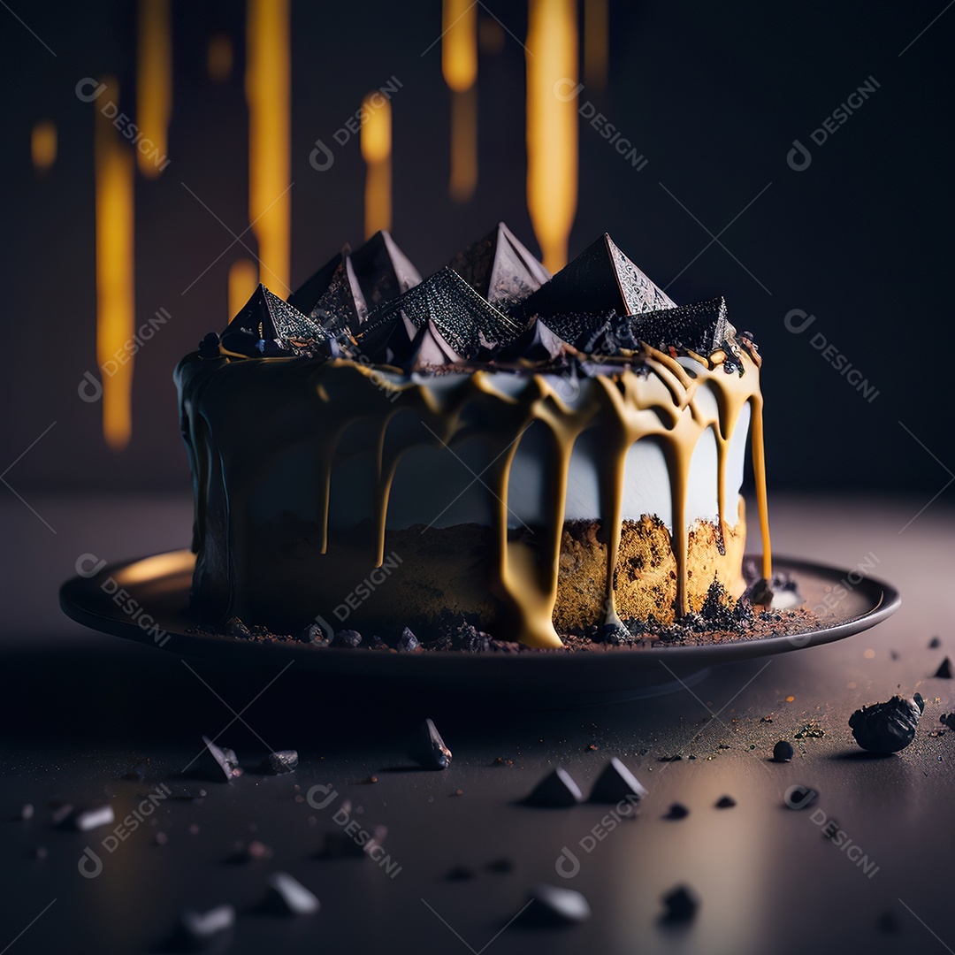 Bolo de chocolate branco