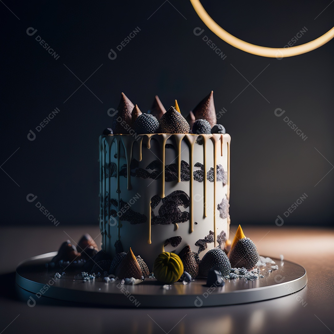 Bolo de chocolate branco