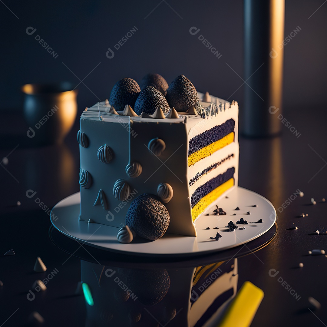 Bolo de chocolate branco