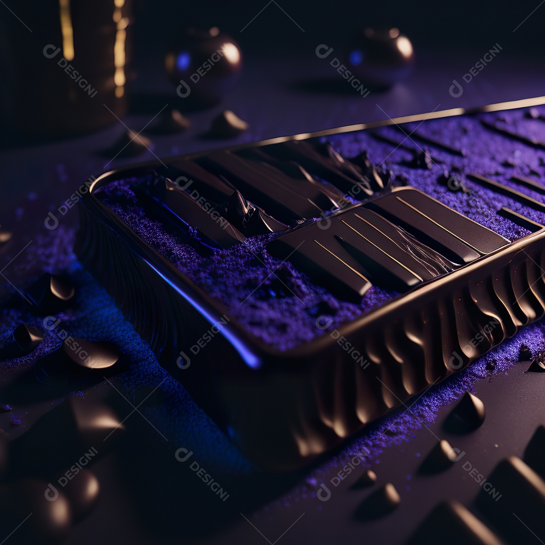 Barras de chocolate sobre uma mesa