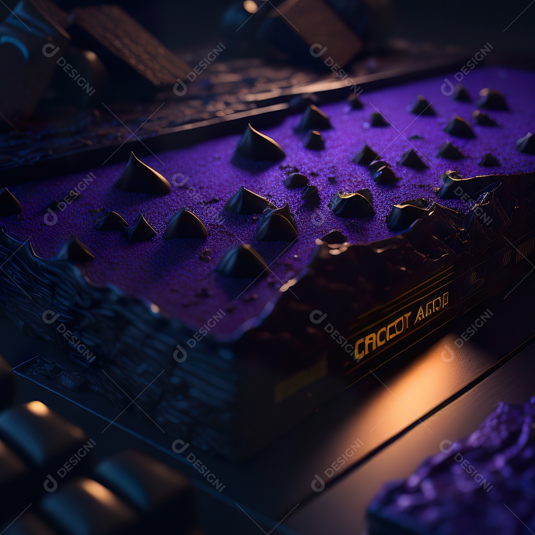 Barras de chocolate sobre uma mesa