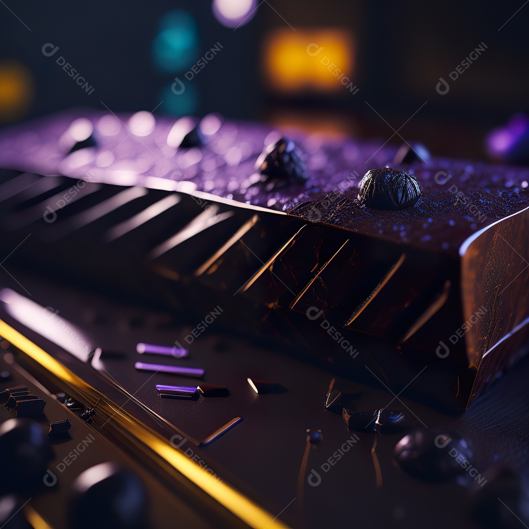 Barras de chocolate sobre uma mesa