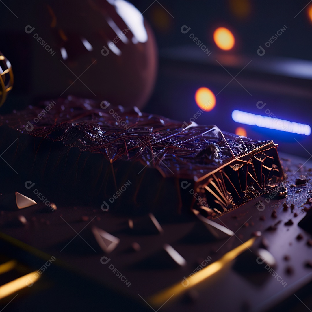 Barras de chocolate sobre uma mesa