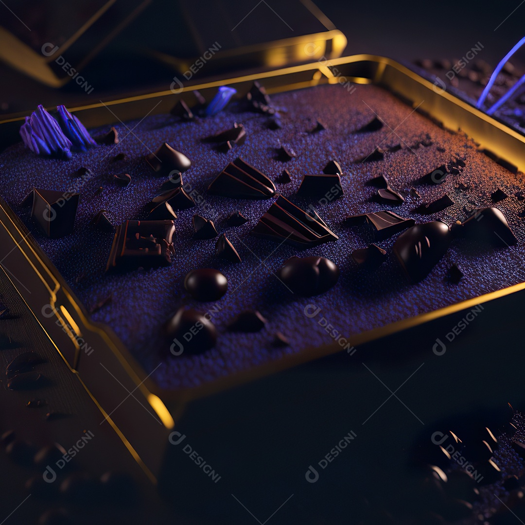 Barras de chocolate sobre uma mesa