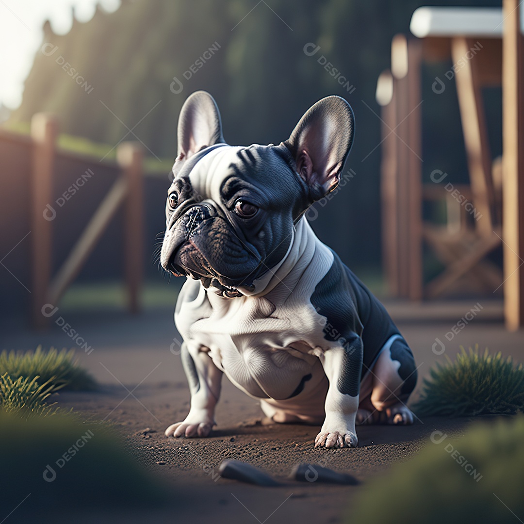 Imagem realista de cachorro