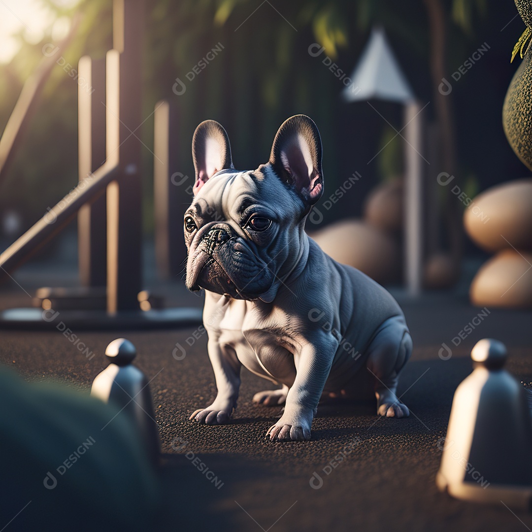 Imagem realista de cachorro