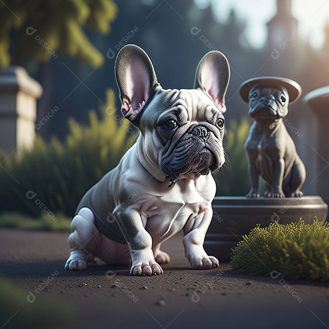 Imagem realista de cachorro