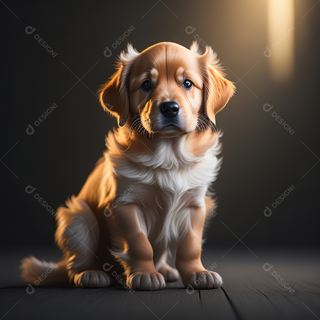 Imagem realista de cachorro