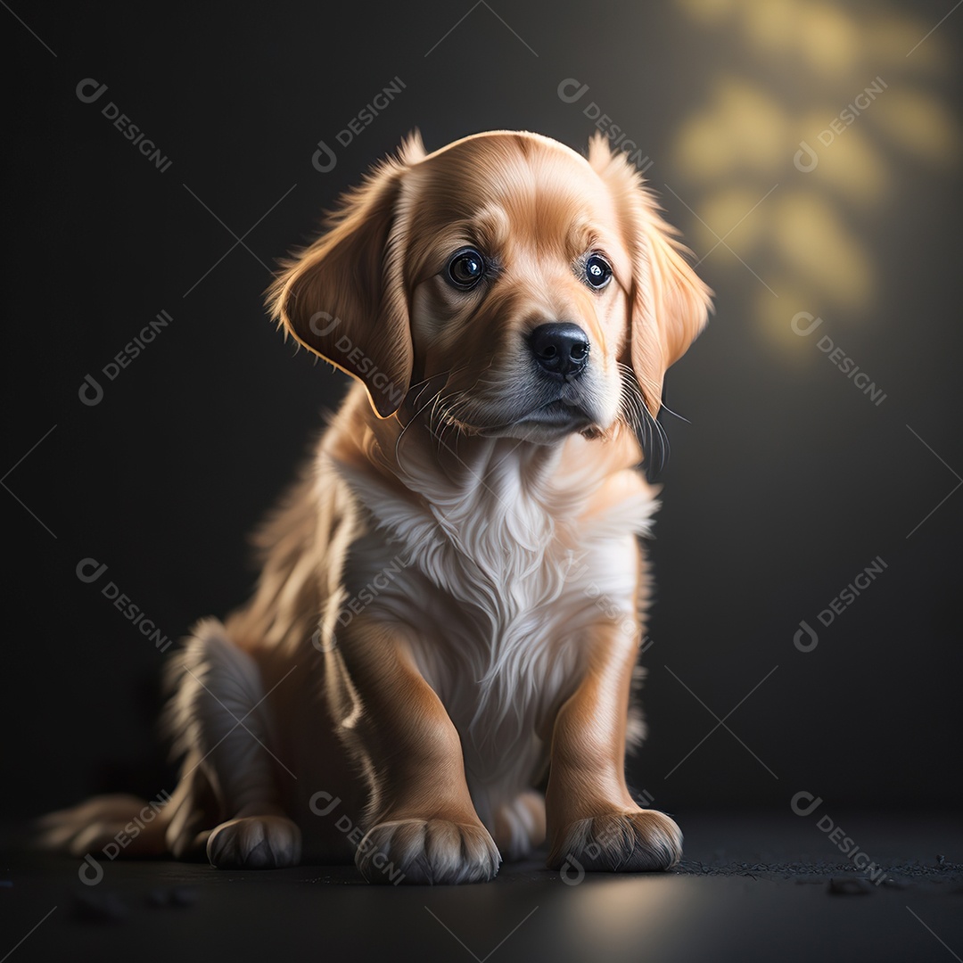 Imagem realista de cachorro
