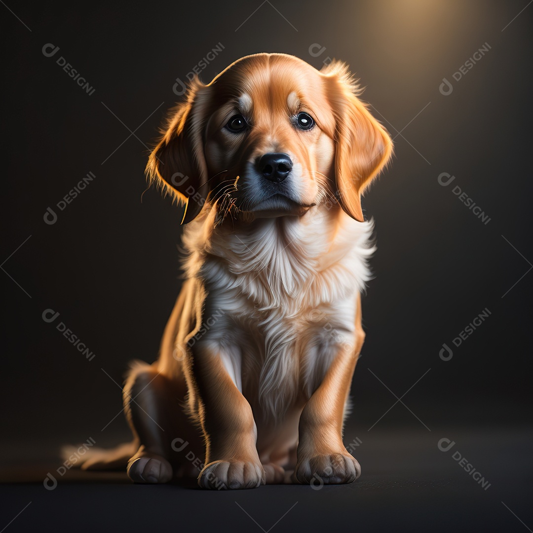 Imagem realista de cachorro